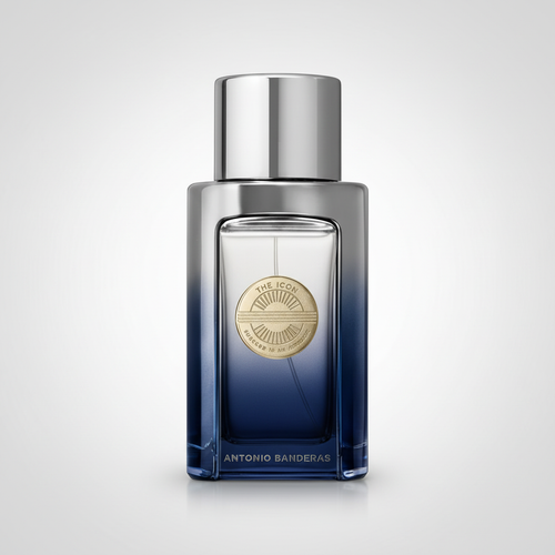 Antonio Banderas The Icon Elixir — fondo gris perla