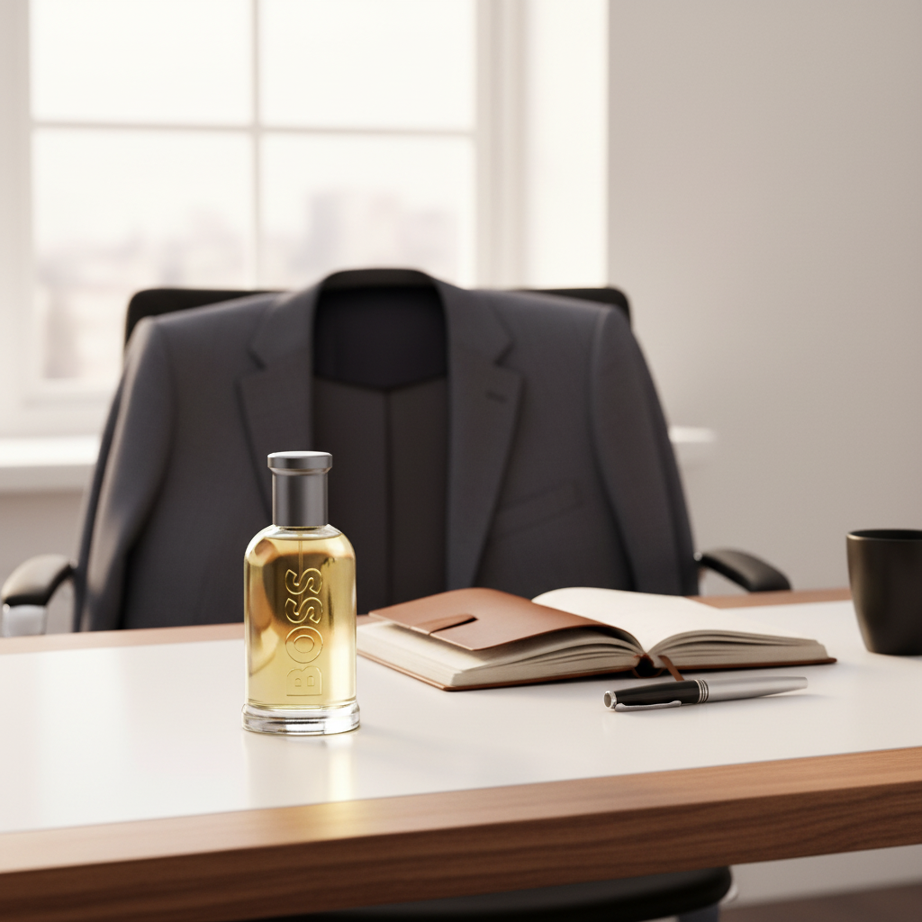 Boss Bottled — escena de oficina
