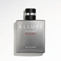 Chanel Allure Homme Sport Eau Extrême — fondo gris perla