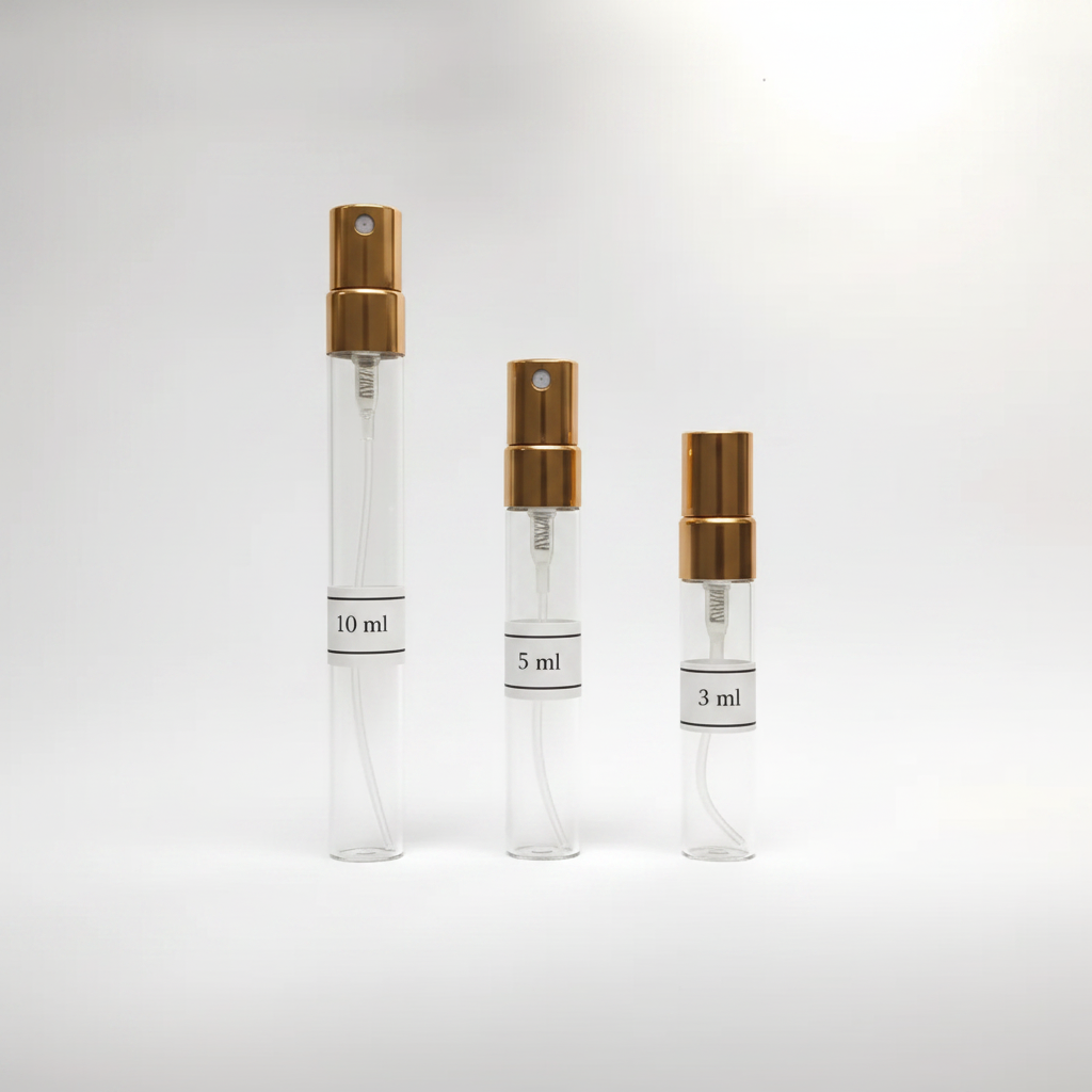 Decant vacíos transparentes — 3ml, 5ml, 10ml