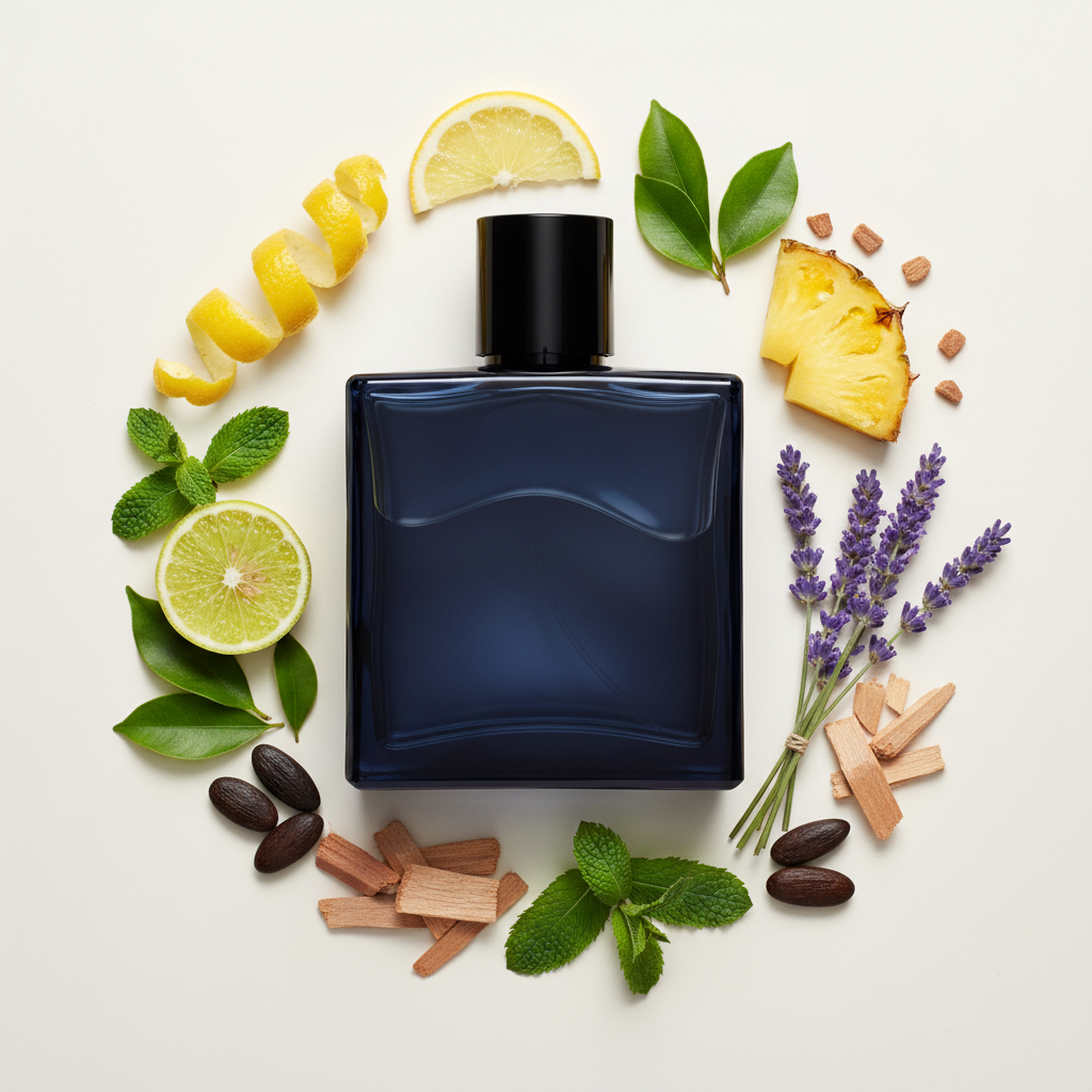 Notas aromáticas — limón, bergamota, lavanda, sándalo y tonka