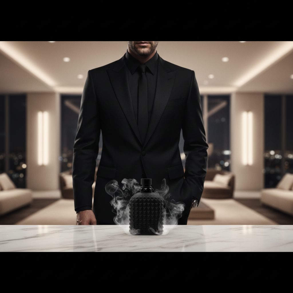 Valentino Uomo Noir — escena de uso